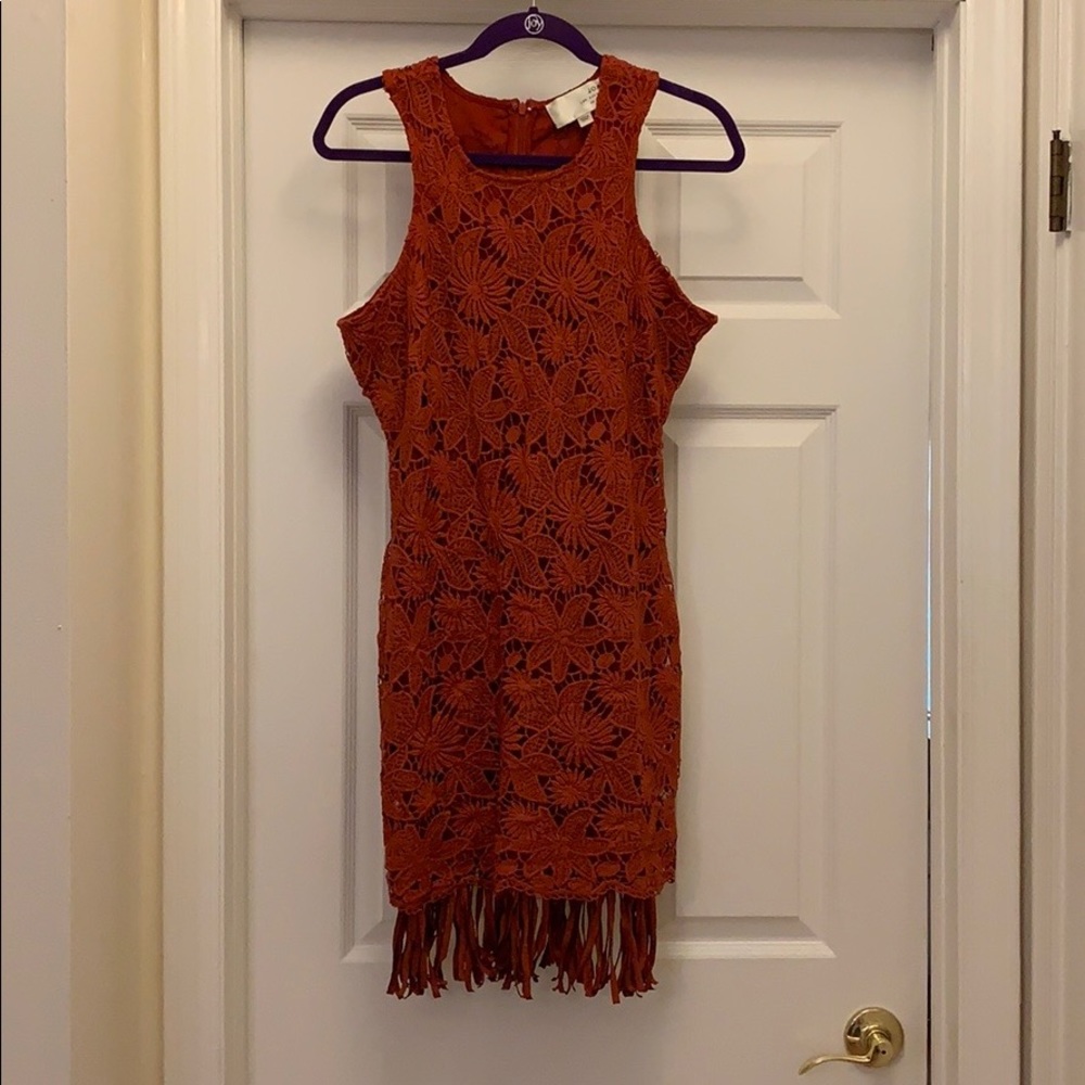 Joa Fringe Lace Fringe Dress - Picture 2 of 4